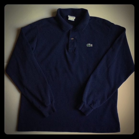 Other - Lacoste Long Sleeve Polo Shirt Blue Size 4